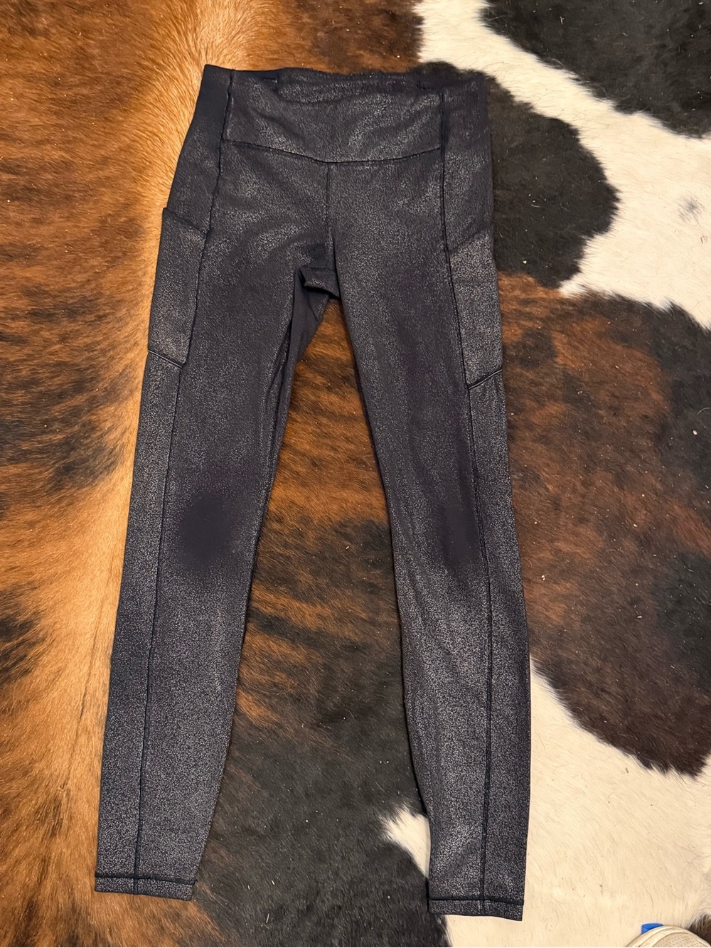 lululemon athletica Shimmery Dark Gray Leggings